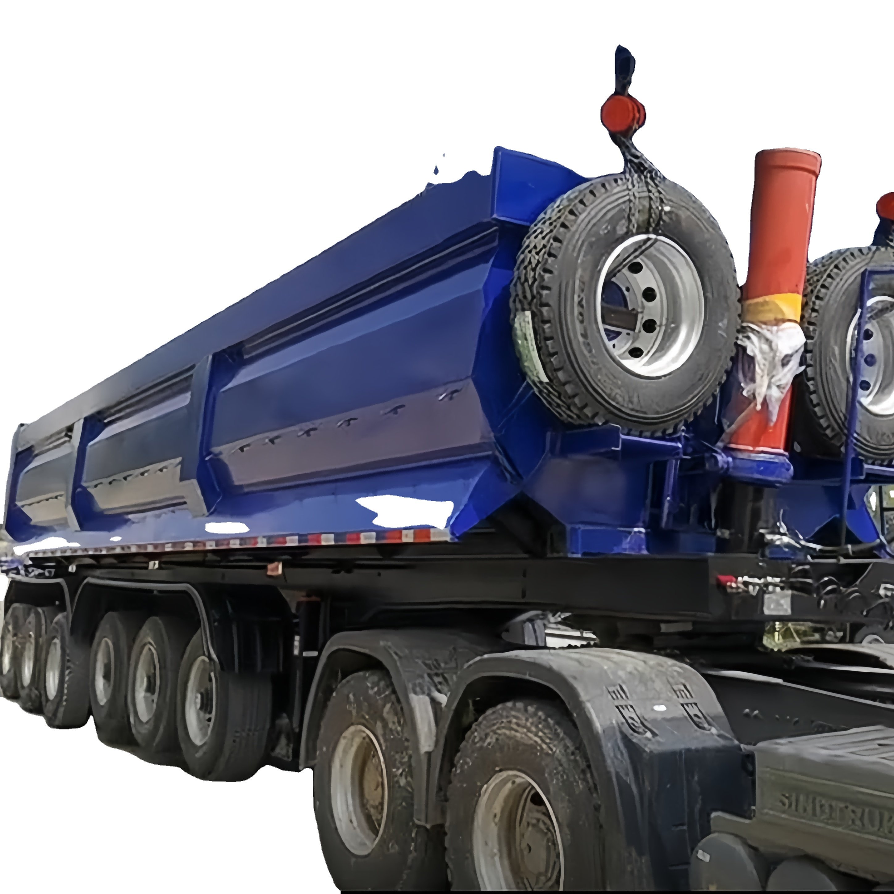 Shandong Heavy Multi-axle Dump Truck Semi-trailer U-type Dump Truck Mining Stone Transportation Steel Truck Trailers FUWA CN;SHN